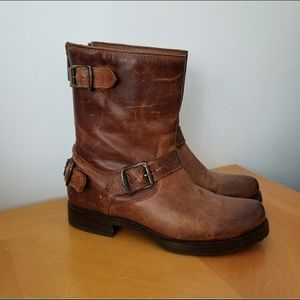 Frye Veronica Back Zip Motorcycle Boots